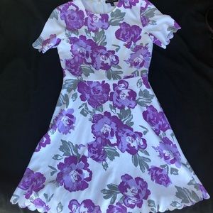 Banana Republic Purple Flower Dress sz0